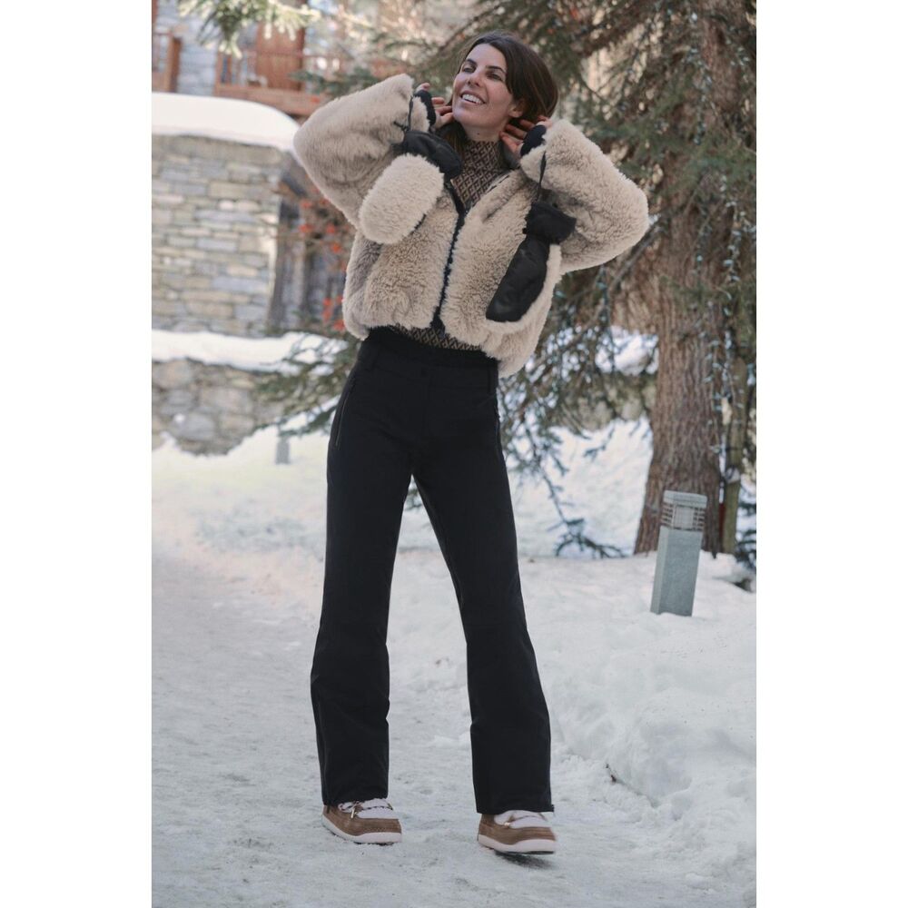 NWT Zara Ski Collection RECCO Faux Fur Hoodie Jacket Size S Rare